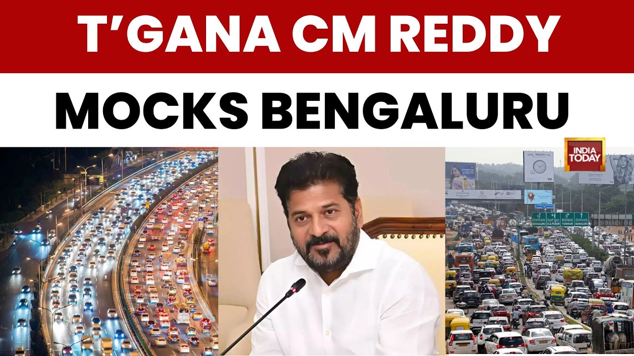 Telangana CM Revanth Reddy Mocks Bengaluru Traffic, Compares Hyderabad to Metro Cities | India Today