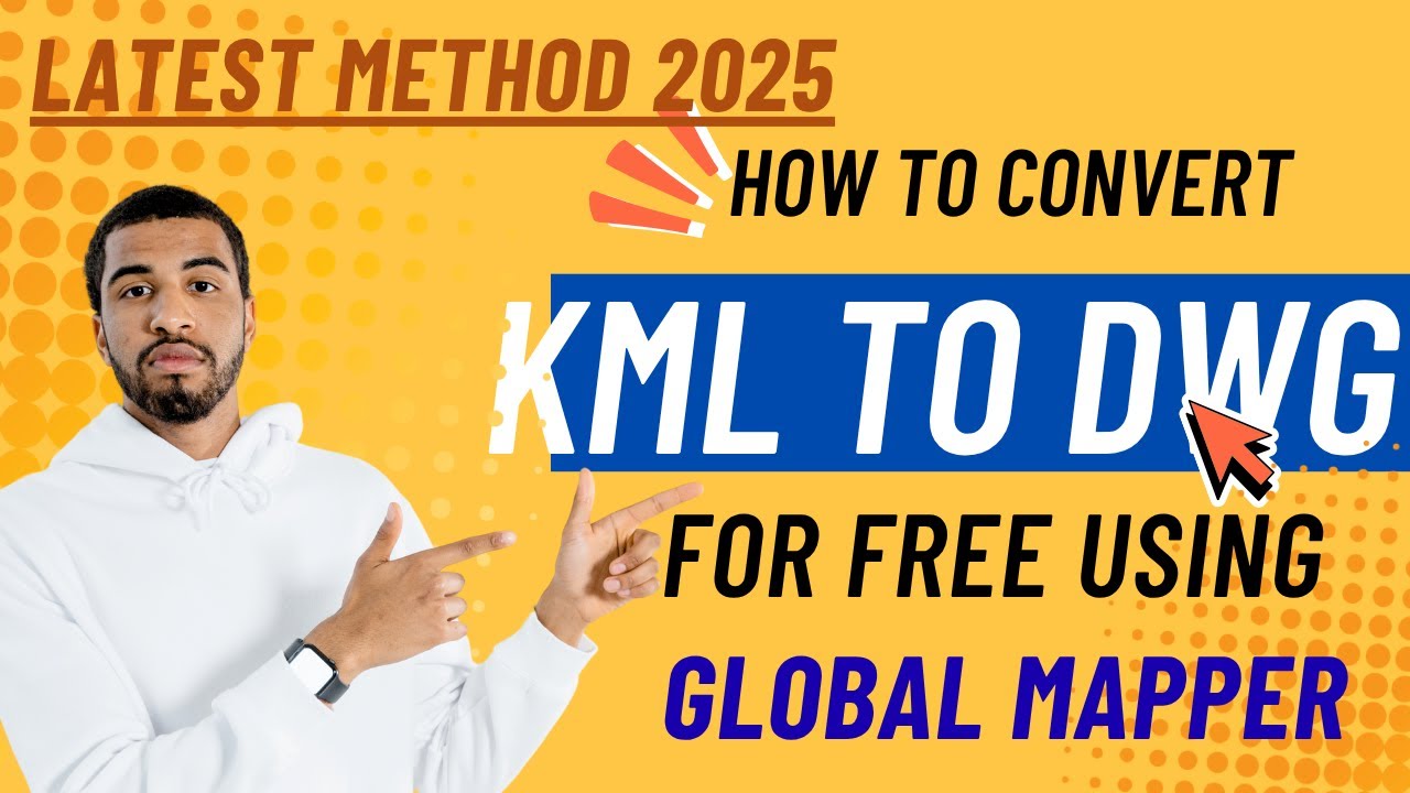 How to Convert KML to DWG with Coordinates | Free & Easy using Global Mapper