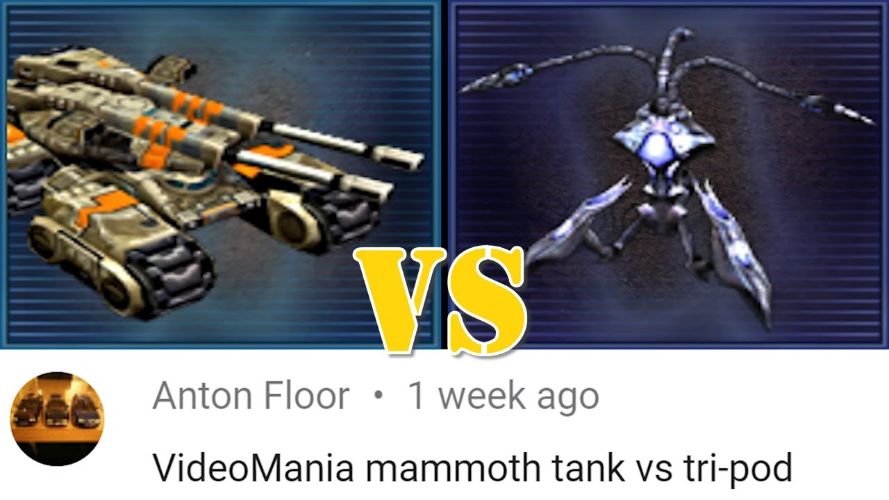 GDI Mammoth vs Scrin Tripod
