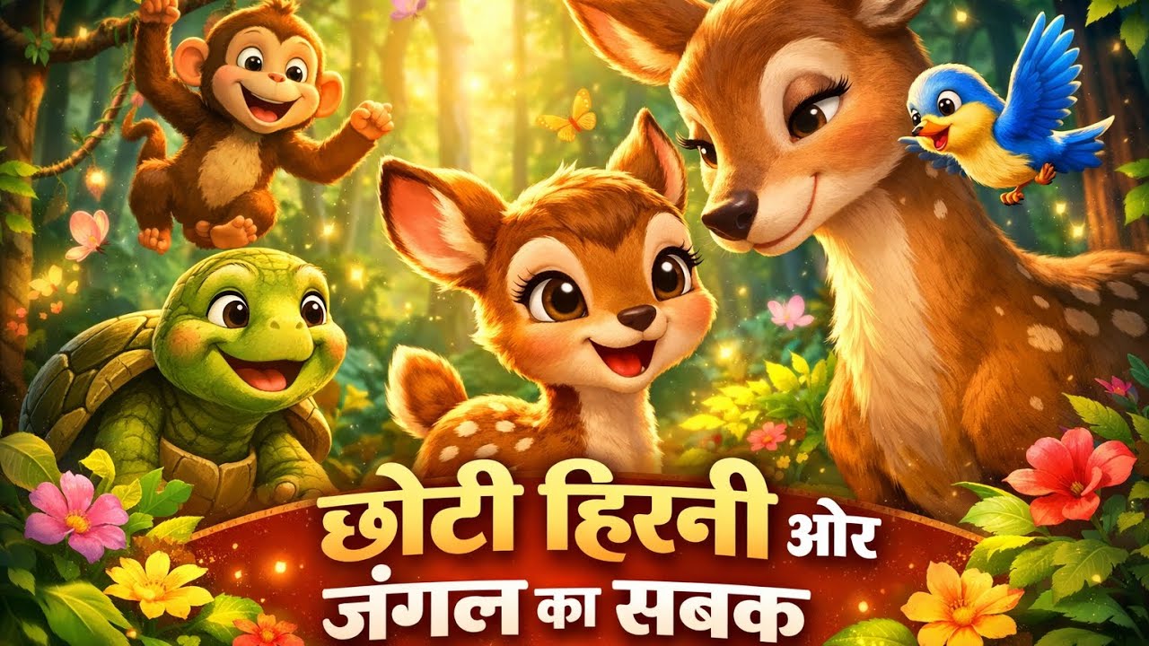 लीला नन्ही हिरनी – एक जादुई जंगल की सीख ।। Leela the Little Deer – A Magical Forest Lesson