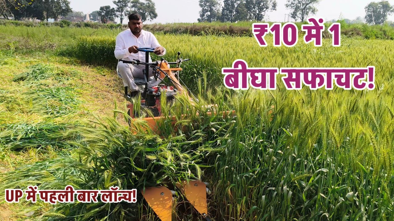 मजदूरों की छुट्टी! ₹10 के खर्चे में फसल साफ | New Reaper Launch in Uttar Pradesh 