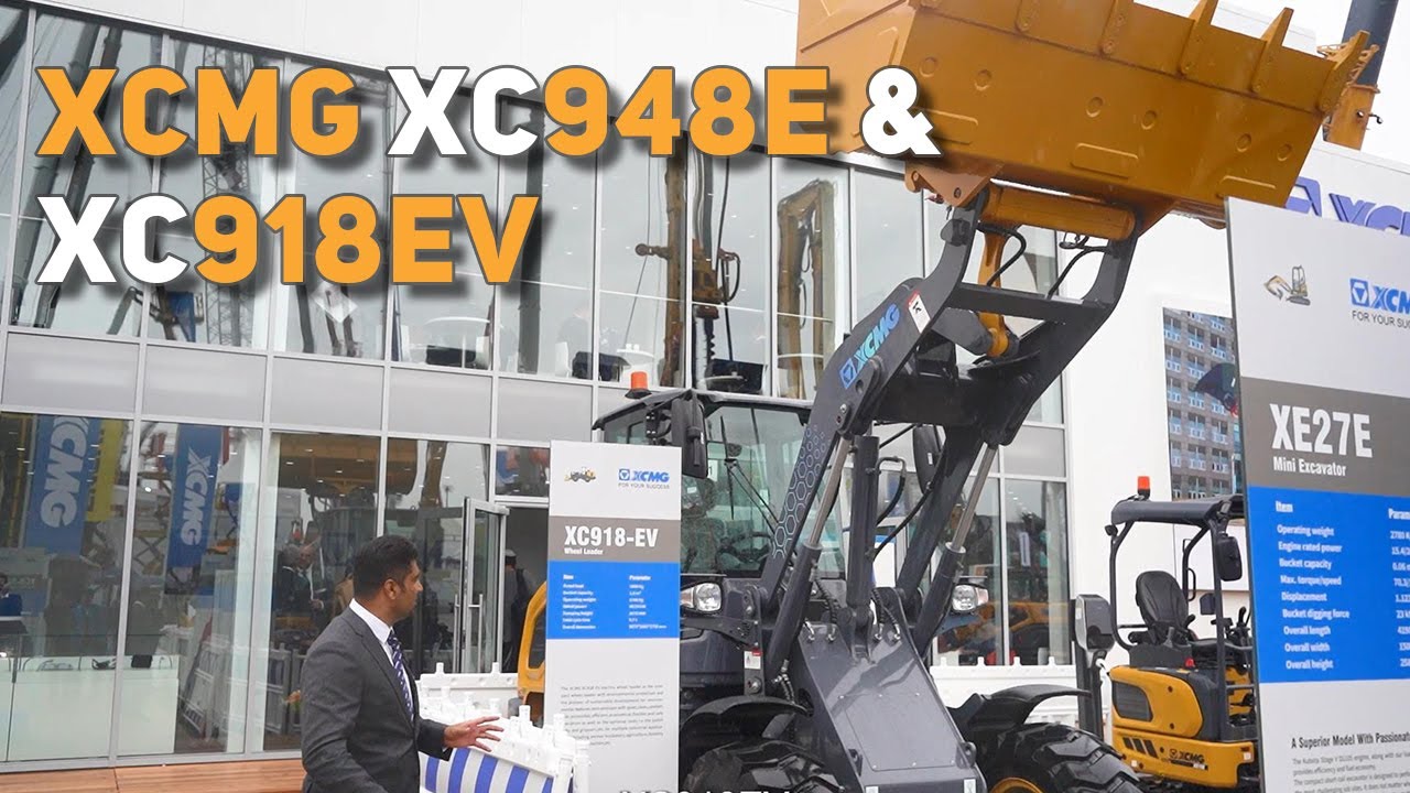 XCMG XC948E & XC918EV in Bauma 2022 #xcmg #machinery #wheelloader #bauma2022