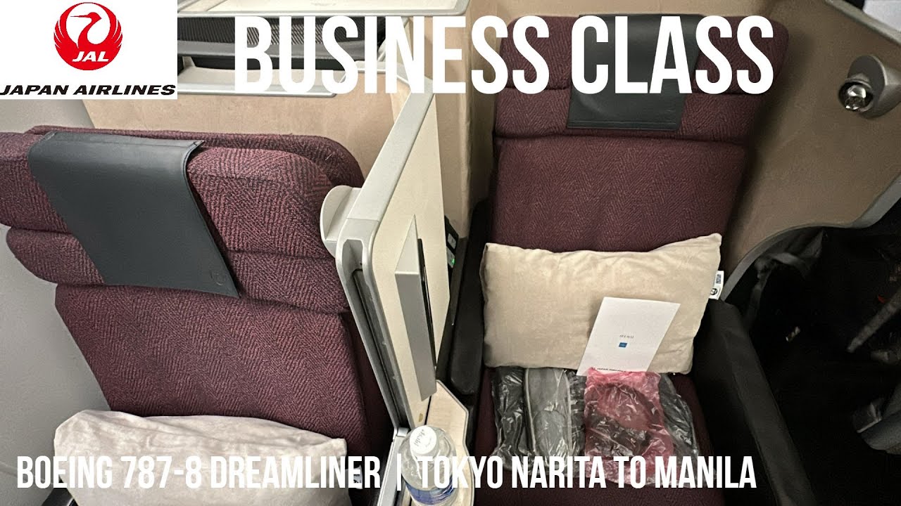 Japan Airlines Business Class Boeing 787-8 Dreamliner | Tokyo Narita to Manila