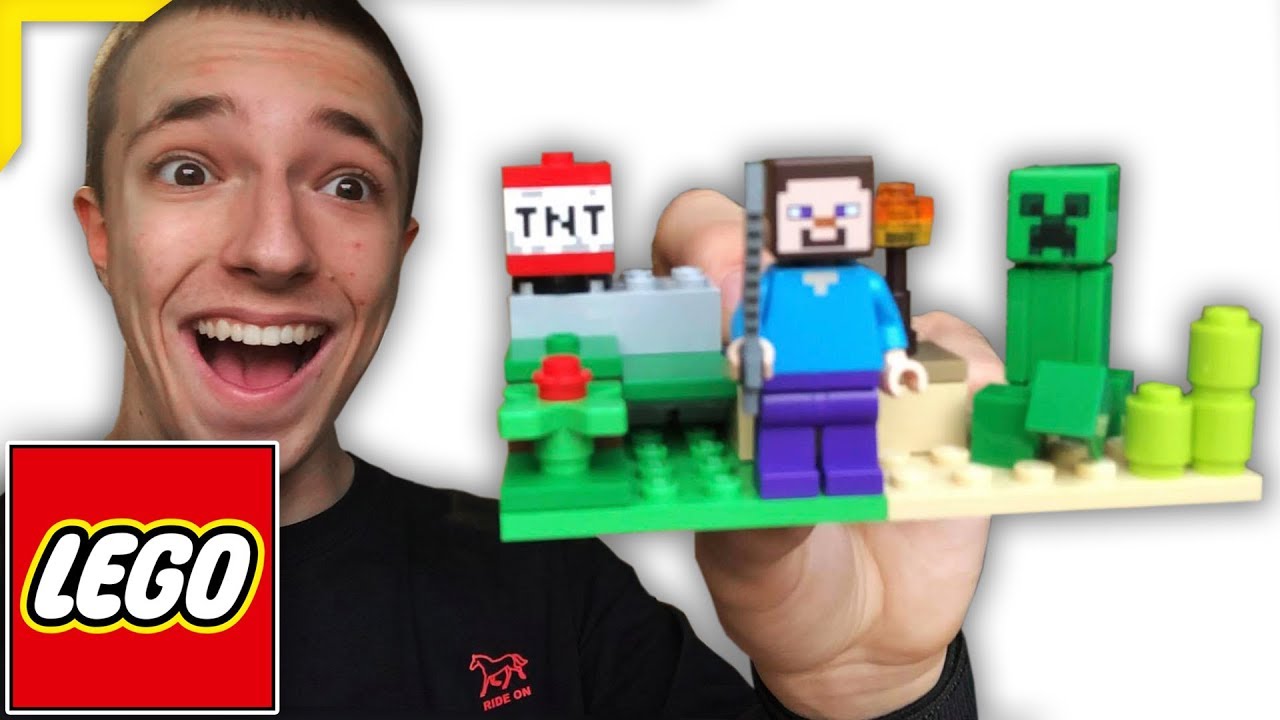 Stavím LEGO Minecraft - Steve a Creeper! (30393)