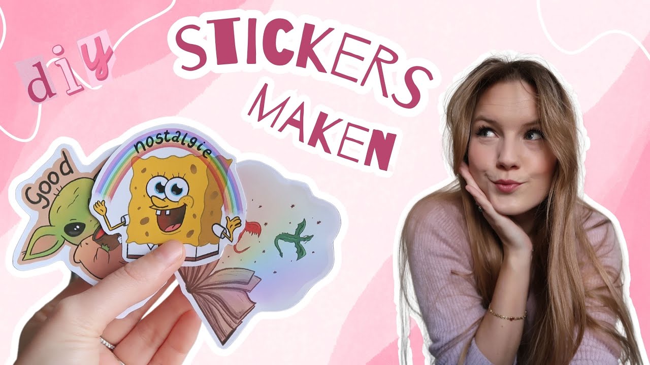 HOE maak je zelf STICKERS ?! - DIY