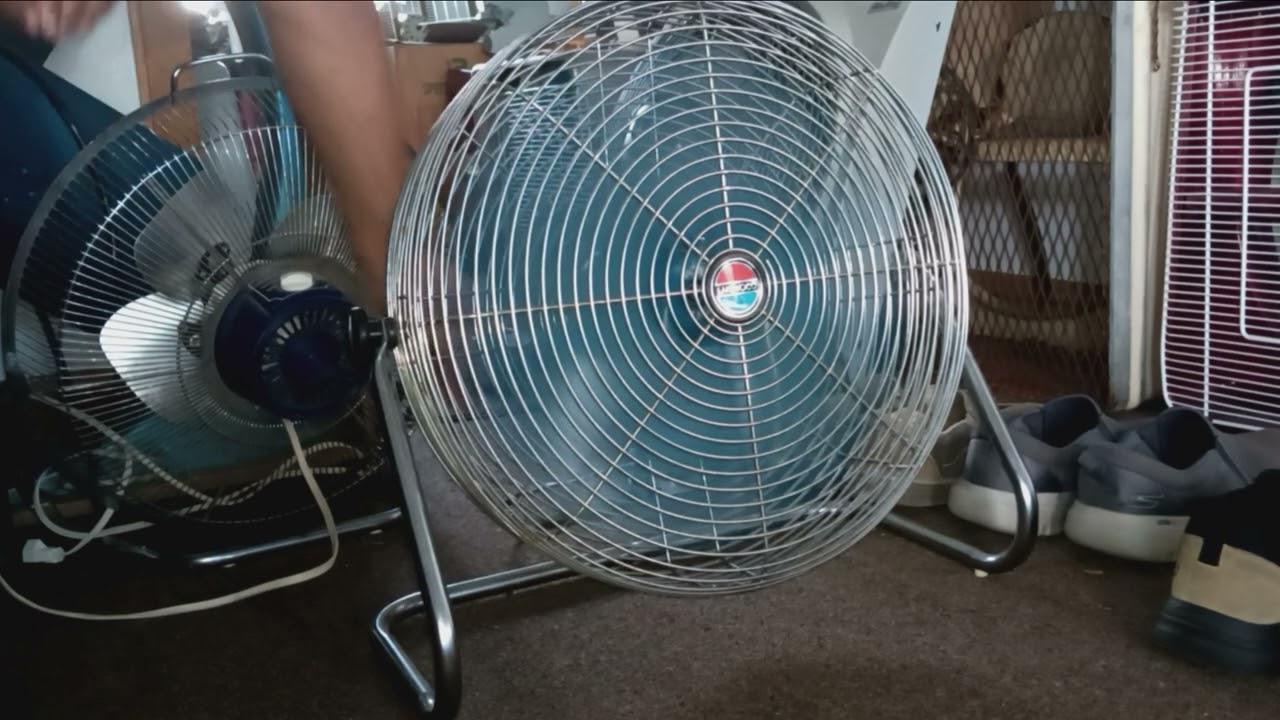 Vintage Lakewood HV-18 High Velocity Floor Fan Tested With Kill-A-Watt Meter