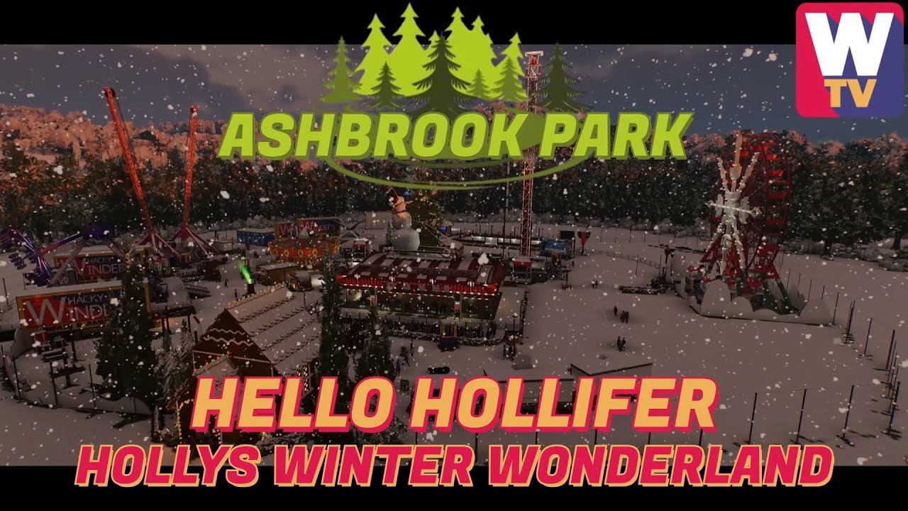 Ashbrook Park Winter Wonderland - HOLLY #planetcoaster2 #gamespotlight #themepark