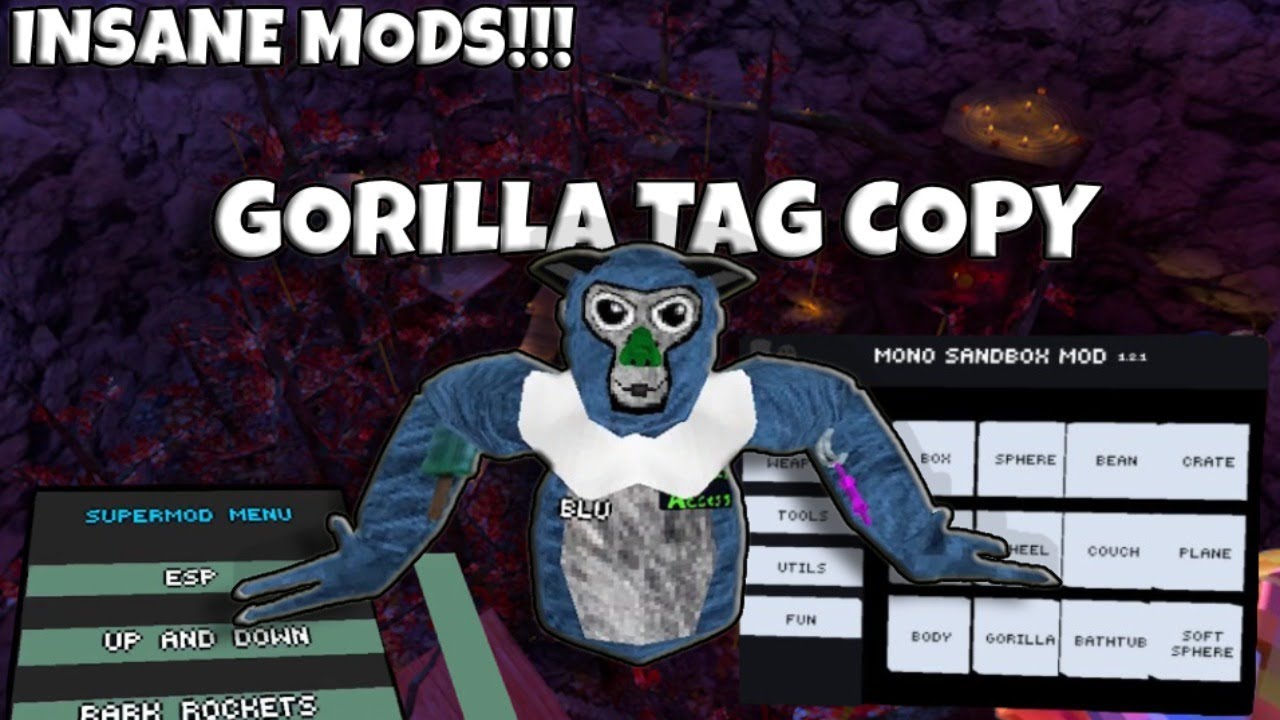 Одна из ЛУЧШИХ копий Gorilla Tag | НЕСКОЛЬКО МОДИФИКАЦИЙ + СВОИ КАРТЫ | БОЛЕЕ 100 тыс. БЛЕСТЯЩИХ ...