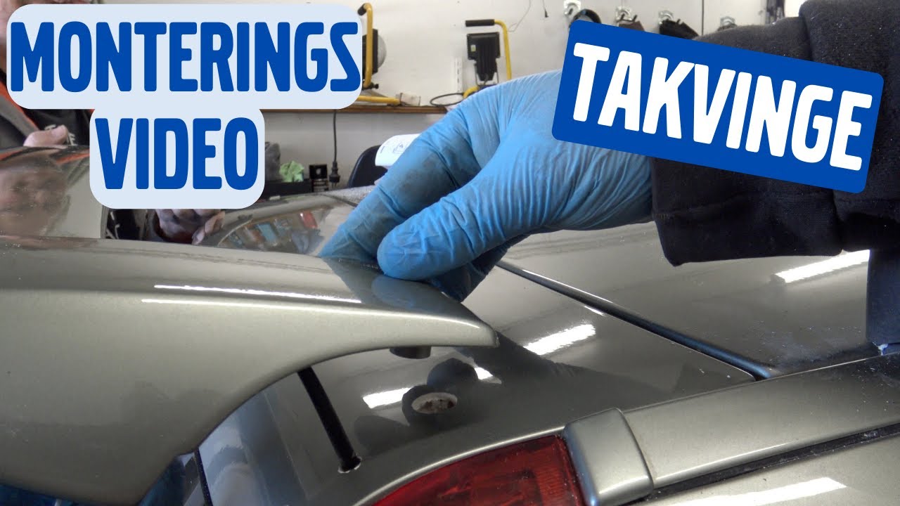 Avgubbar en XC70 och monterar takspoiler