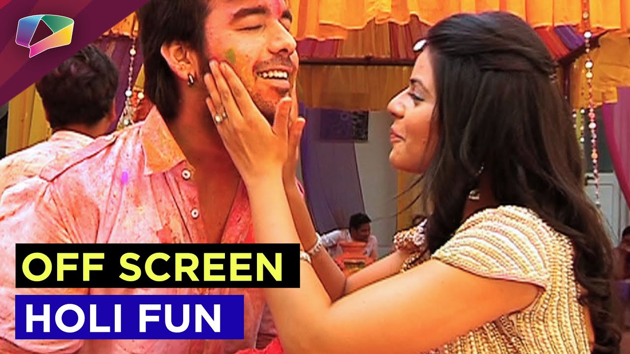 Team Thapki's off screen Holi fun