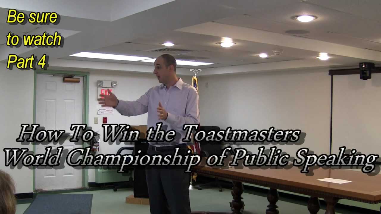 How to Win the World Championship of Public Speaking with J.Donovan part 3/4
