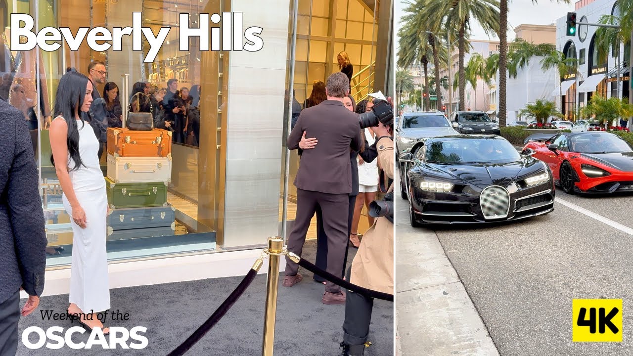 BEVERLY HILLS 🌴 BEAUTIFUL PEOPLE 💃 EXOTIC CARS 🏎️ RODEO DRIVE The Weekend of the OSCARS
