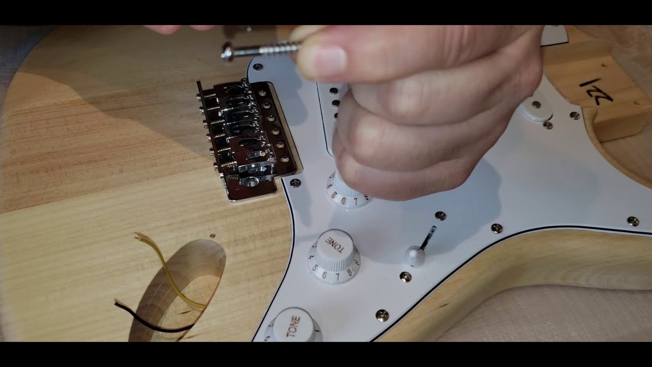Installing a Bridge on a Strat Style Guitar Kit