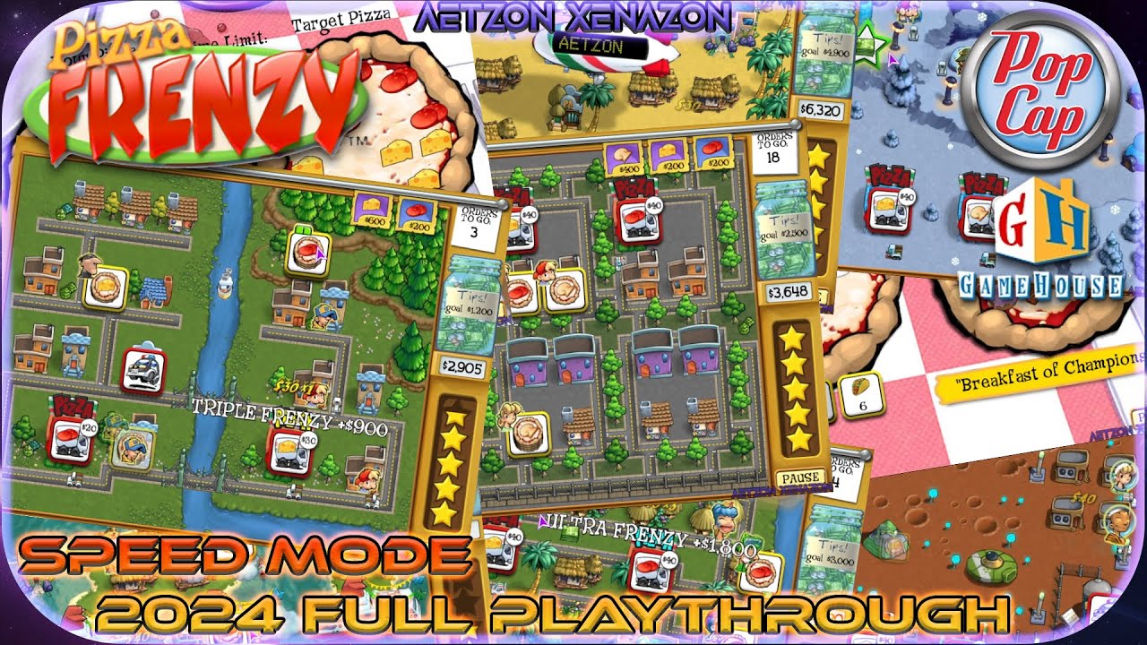 Pizza Frenzy [2005 PC] | Speed Mode - 2024 Full Playthrough