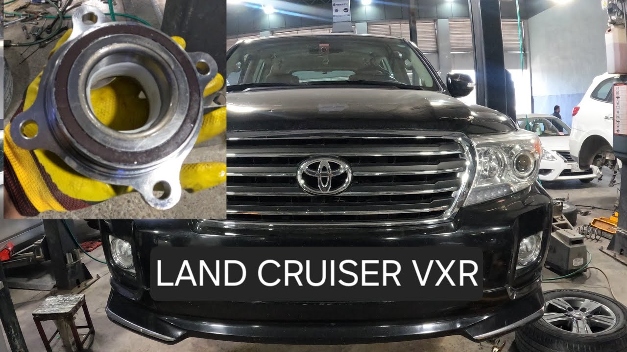 front wheel bearing replacement ... toyota land cruiser vxr 2008-2015 #landcruiser