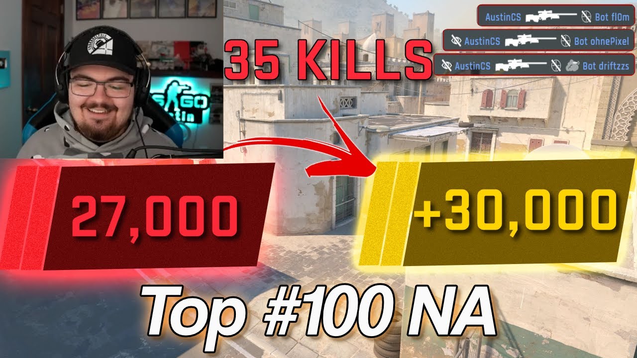 Austins Grind to Gold INSANE 35 KILL GAME CS2 Season 4 Premier (Feat. Duwap)