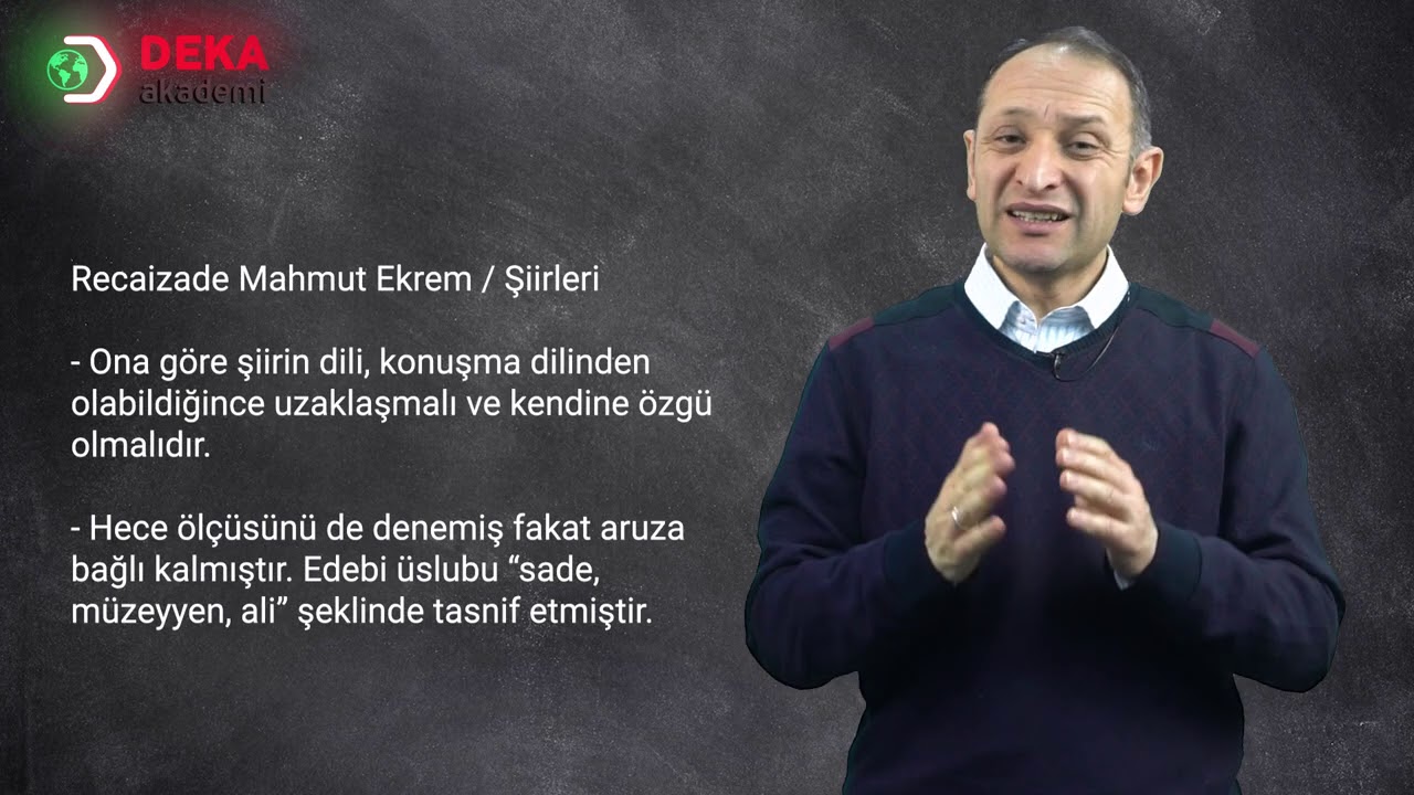 015 - Edebiyat ÖABT - Tanzimat Edebiyatı II. Dönem Sanatçıları - Recaizade Mahmut Ekrem - ASIM KARA