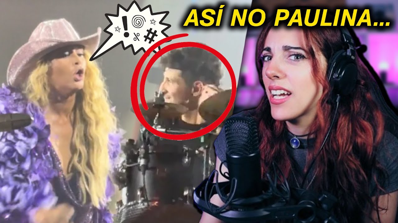 EL DESASTROSO VIVO DE PAULINA RUBIO: La culpa fue del baterista o de ella?