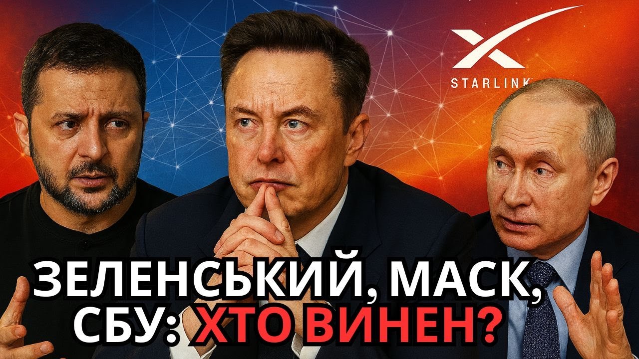 Зеленський виконує волю Кремля? Маск, Starlink, СБУ і небезпечні зв’язки, про які мовчать.