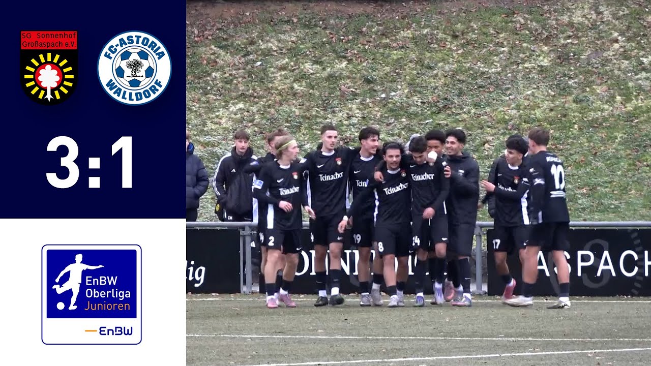 EnBW-Oberliga - A-Junioren: SG Sonnenhof Großaspach - FC-Astoria Walldorf 2025/26