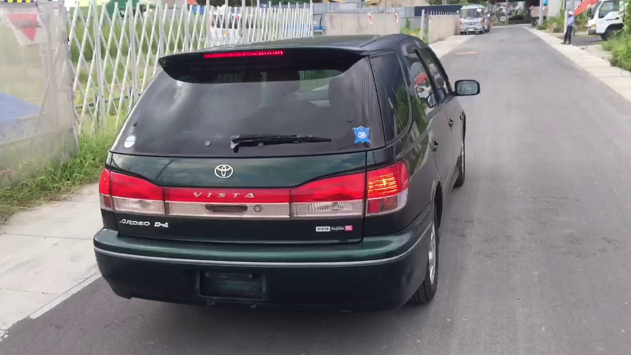 Видео-тест автомобиля Toyota Vista Ardeo (темно-зеленый, SV50-0017725, 3S-FSE, 1998г)