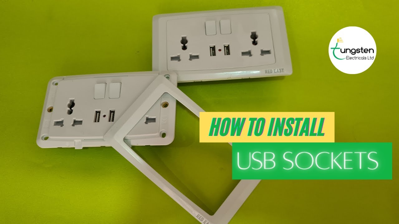 How to install USB sockets