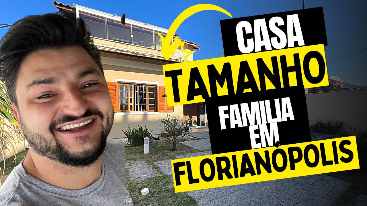 Bela casa na praia de ingleses Florianópolis com piscina e cinco dormitórios mais área gourmet
