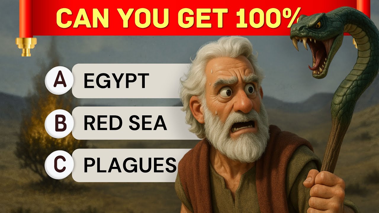 The Ultimate Moses BIBLE QUIZ | 45 Questions | 3 Levels