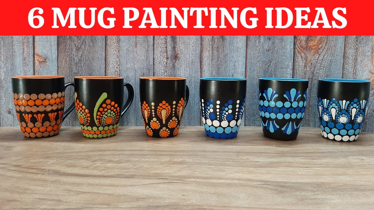 6 Dot painting ideas on coffee mug | Dot mandala | (2022) | ATM Creations