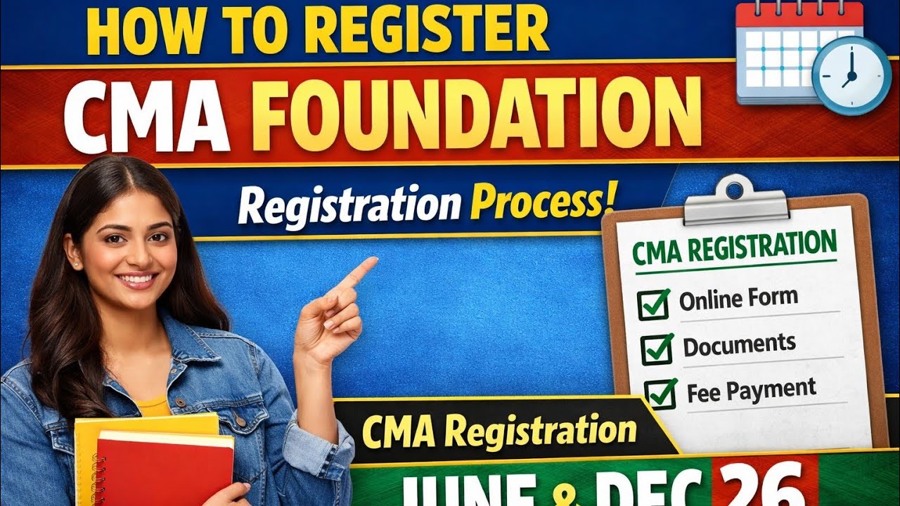 How to Register CMA Foundation - CMA Foundation Registration process -CMA Registration June & Dec 26