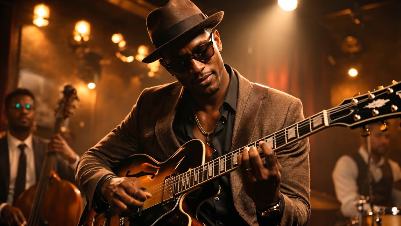 ☕️Coffee Shop Jazz Guitar: Dreamy Late-Night Melodies | Dreamy Guitar Sounds🎸#jazz #latenightmusic