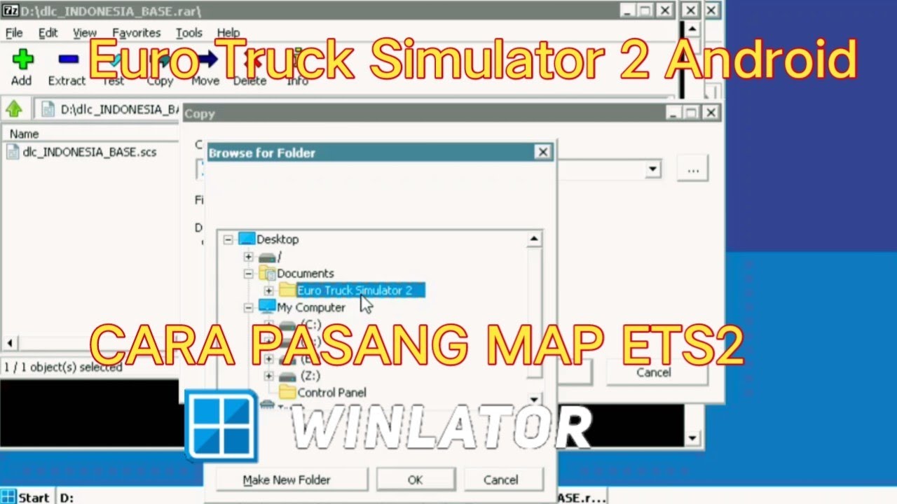 Pasang Map Gabungan Indonesia ETS 2 V1.41#android #eurotrucksimulator2indonesia #eurotrucksimulator2