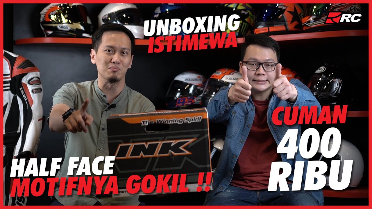 INK DYNAMIC, Helm Half Face Dengan Perubahan Yang Signifikan Dari INK! - RC Unboxing -