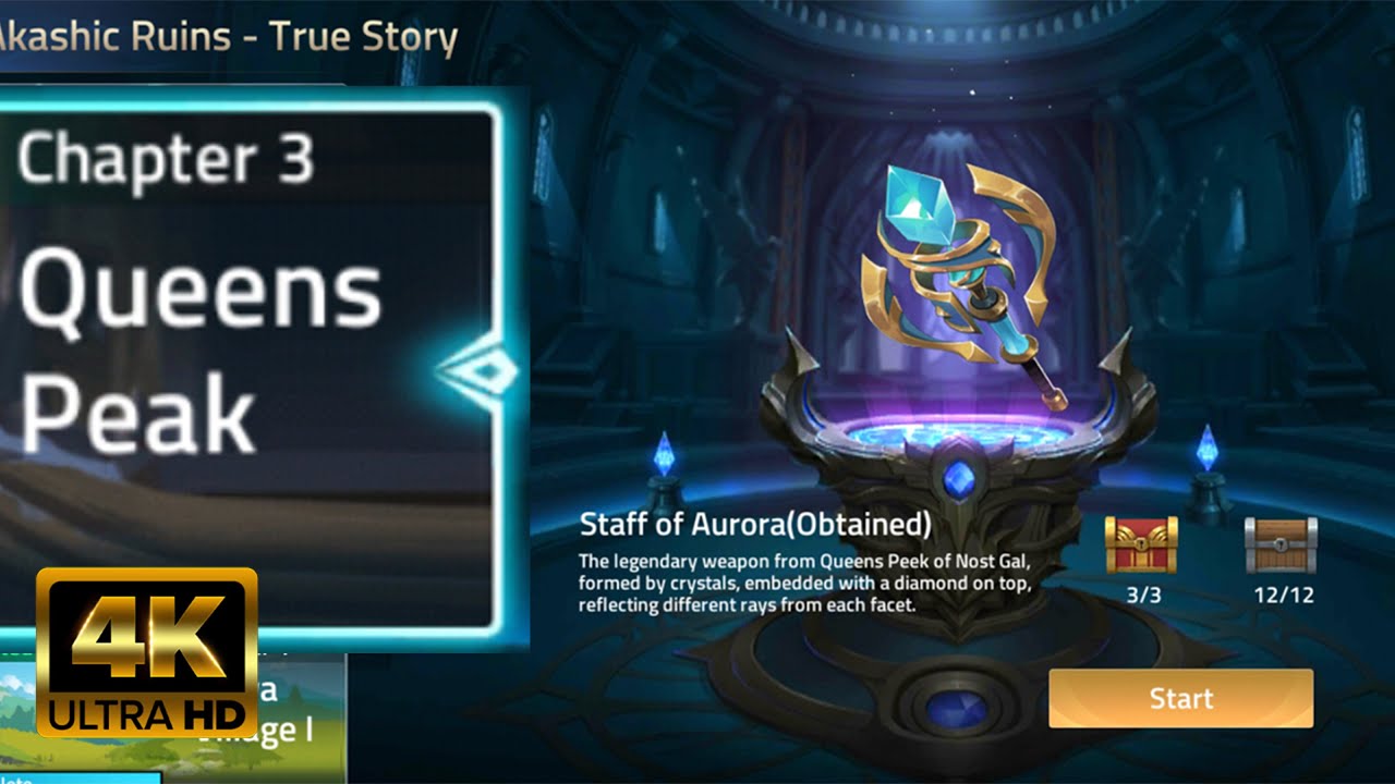 QUEENS PEAK Akashic Ruins - True Story CHAPTER 3 | Mobile Legend: Adventure Walkthrough