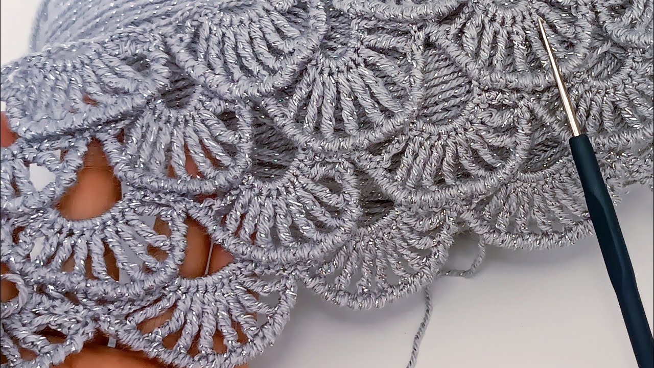 Новый дизайн! Вы увидите этот уникальный узор крючком впервые!