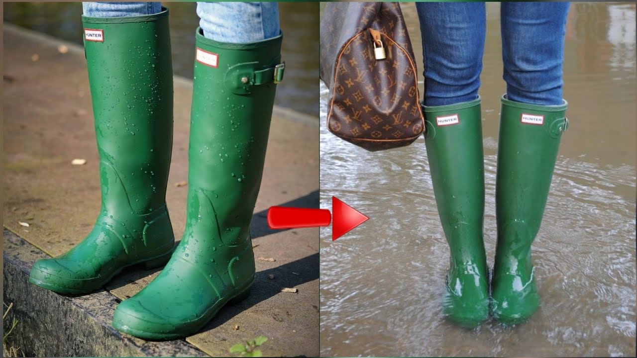 Pure rubber boots || Knee high