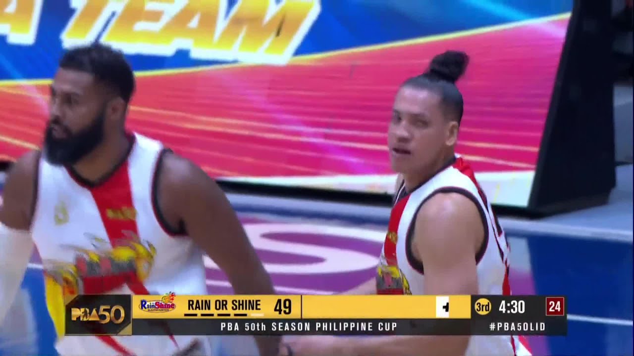 San Miguel&rsquo;s Marcio Lassiter HIT FIERY TRIPLES vs Rain or Shine in 3Q | PBA Season 50 Philippine Cup