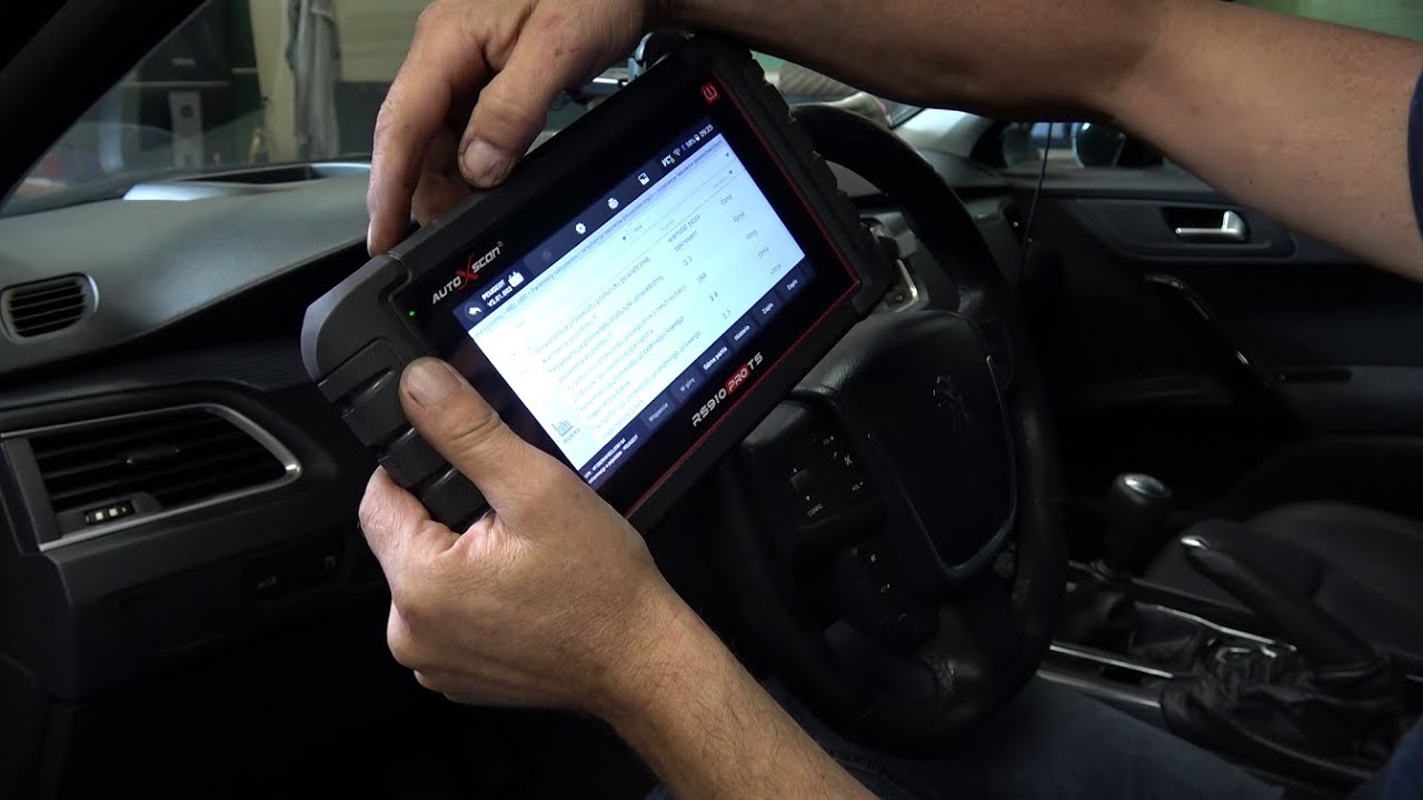 AirBag Peugeot508, diagnostyka RS910pro
