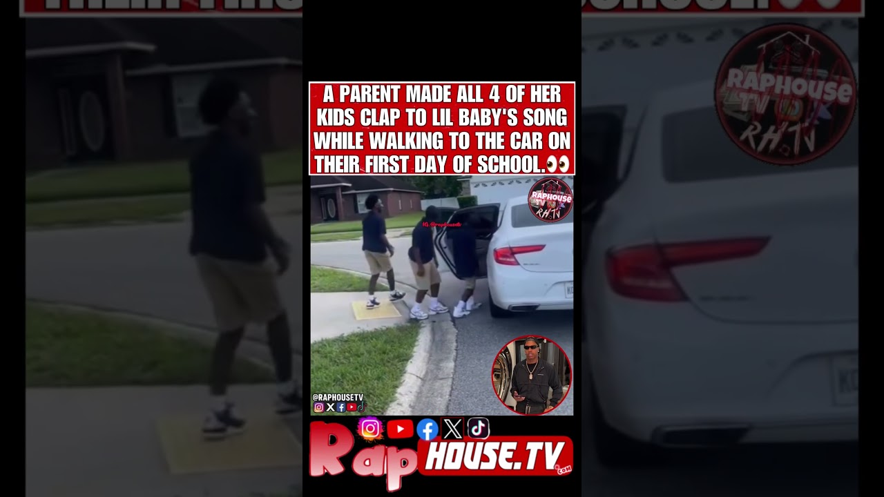 A Parent Made Her Kids Clap To Lil Baby's Song While Walking To The Car On Their First Day Of School