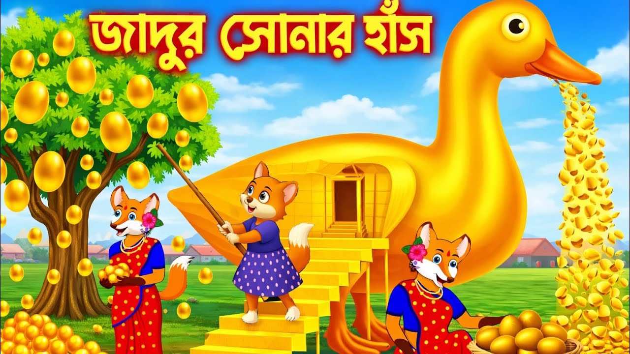 জাদুর সোনার হাঁস l Jadur Sonar Has l New Fox Cartoon l Moral Story l bangla cartoon l cartoon ghori