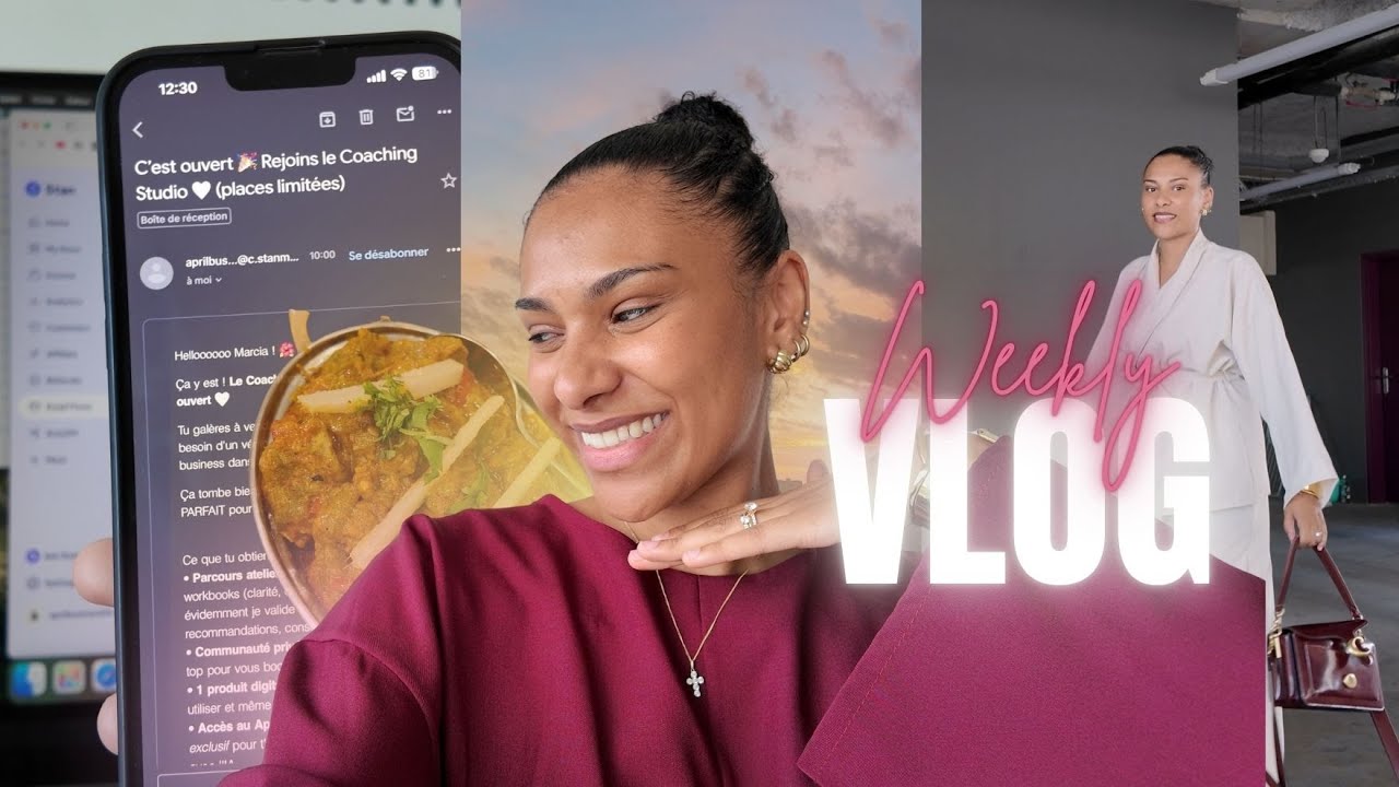 Rentrée business, lancement et aménagement du studio 🙂‍↔️✨ | Weekly vlog 🩷🎧