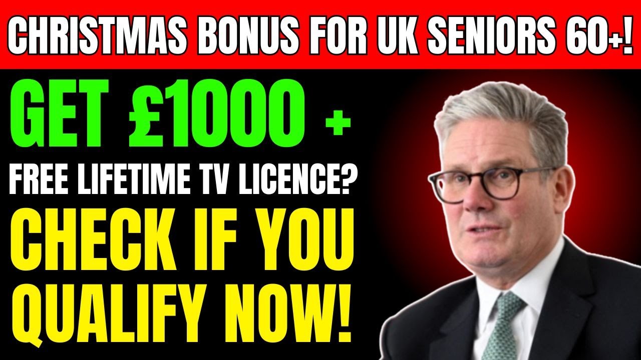 Christmas Bonus for UK Seniors 60+! Get &pound;1000 + FREE Lifetime TV Licence?&mdash; Check If You Qualify Now!