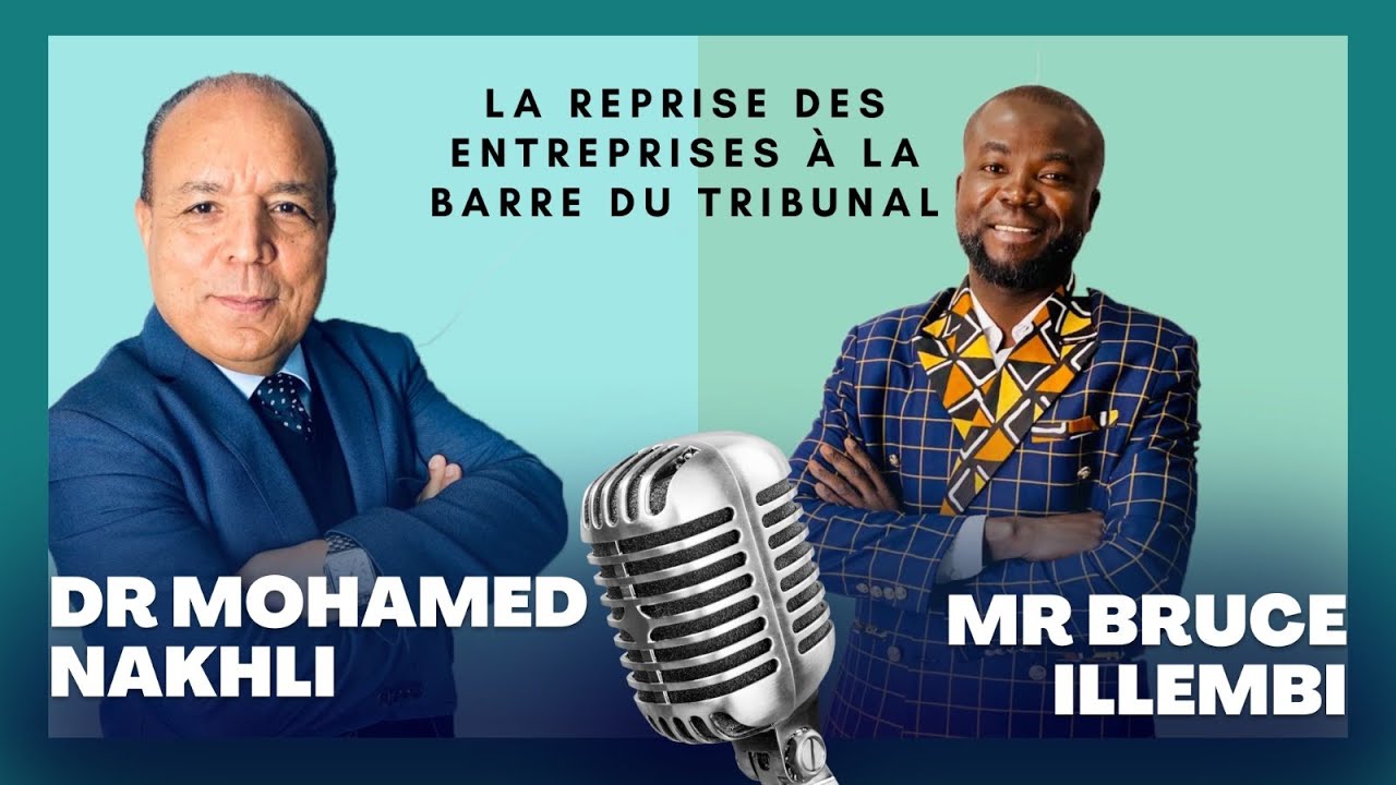 La reprise des entreprises à la barre du tribunal, le professeur M. Nakhli reçoit Mr. Bruce illembi