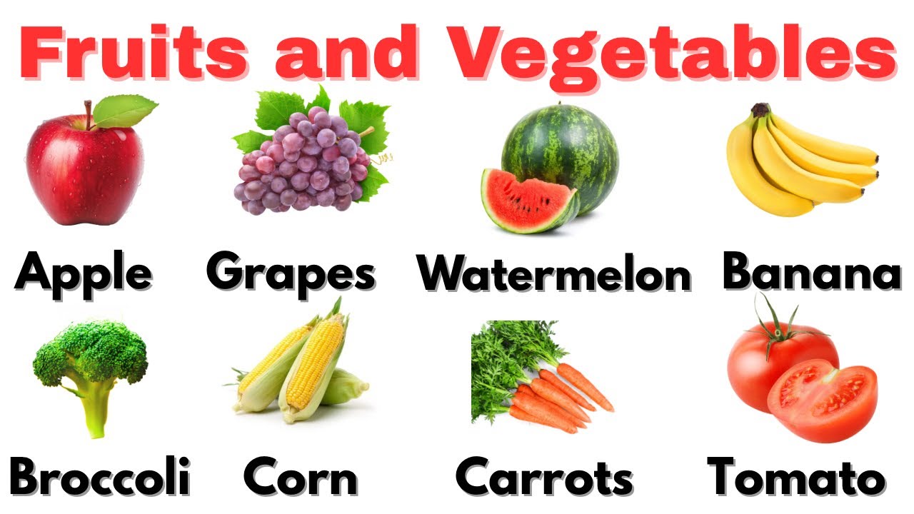 Fruits and Vegetables Names | Learn English | Best Educational Videos For Kids / Toddlers 2026