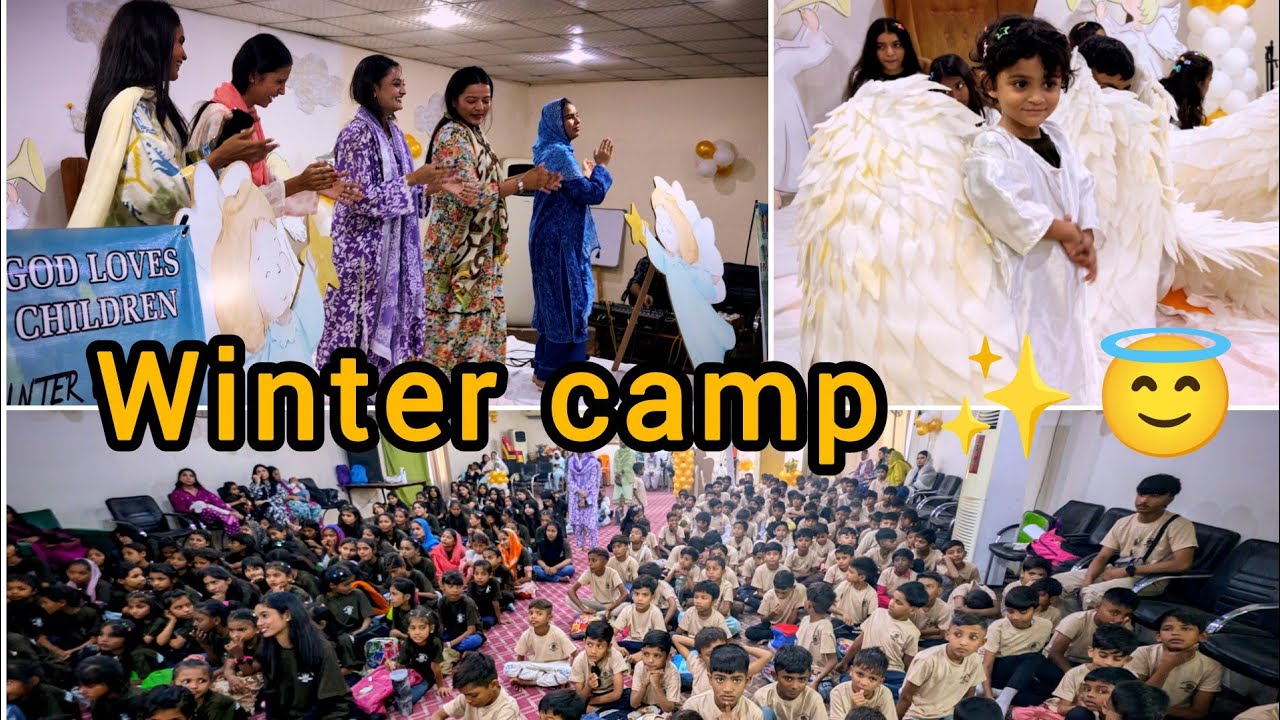 Winter Camp 2025 All Centers Get together 🤗✨🤝😇@saiblesimon7705 #viralvideo #wintercamp#sundayschool 