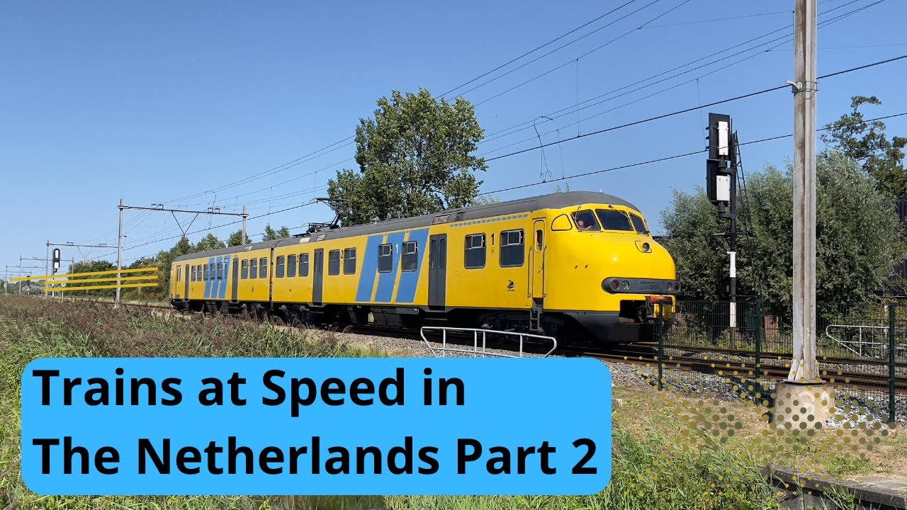 Trains at Speed in The Netherlands - Part 2 (4K editon)