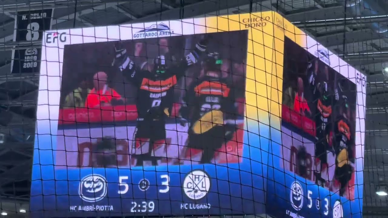 3-11-2023 Derbi AMBRİ 5-4 Lugano Una Grande Partita Grazie ragazzi Forza AMBRİ