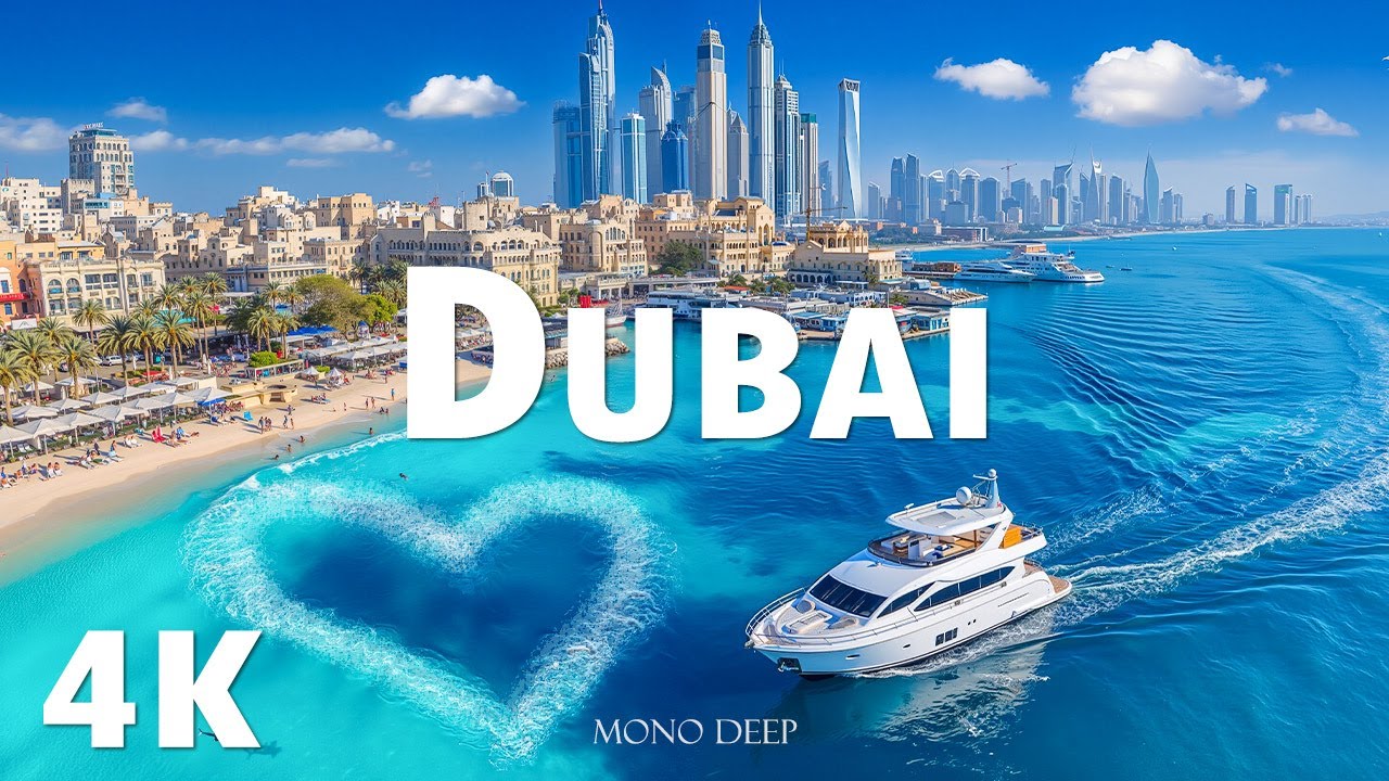 Dubai 4K – Aerial Views of Iconic Skyscrapers & Desert Landscapes With Deep House Chill