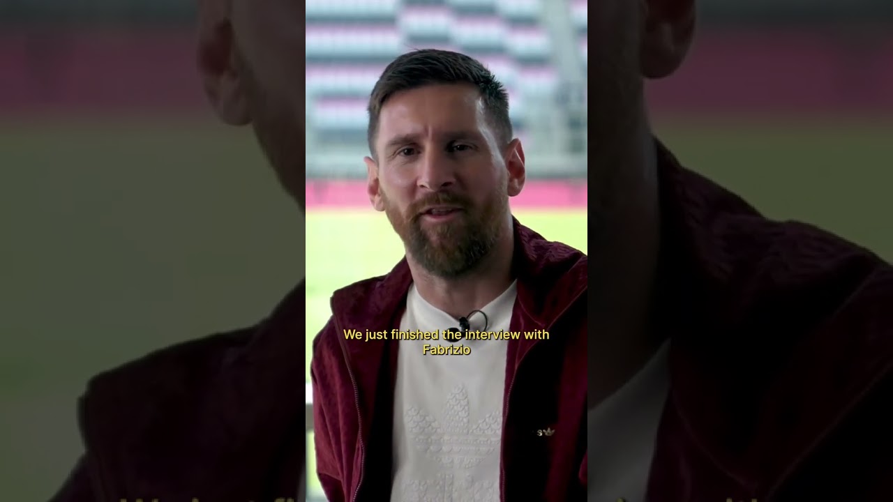 Exclusive-: Fabrizio Romano and Lionel Messi interview. #football