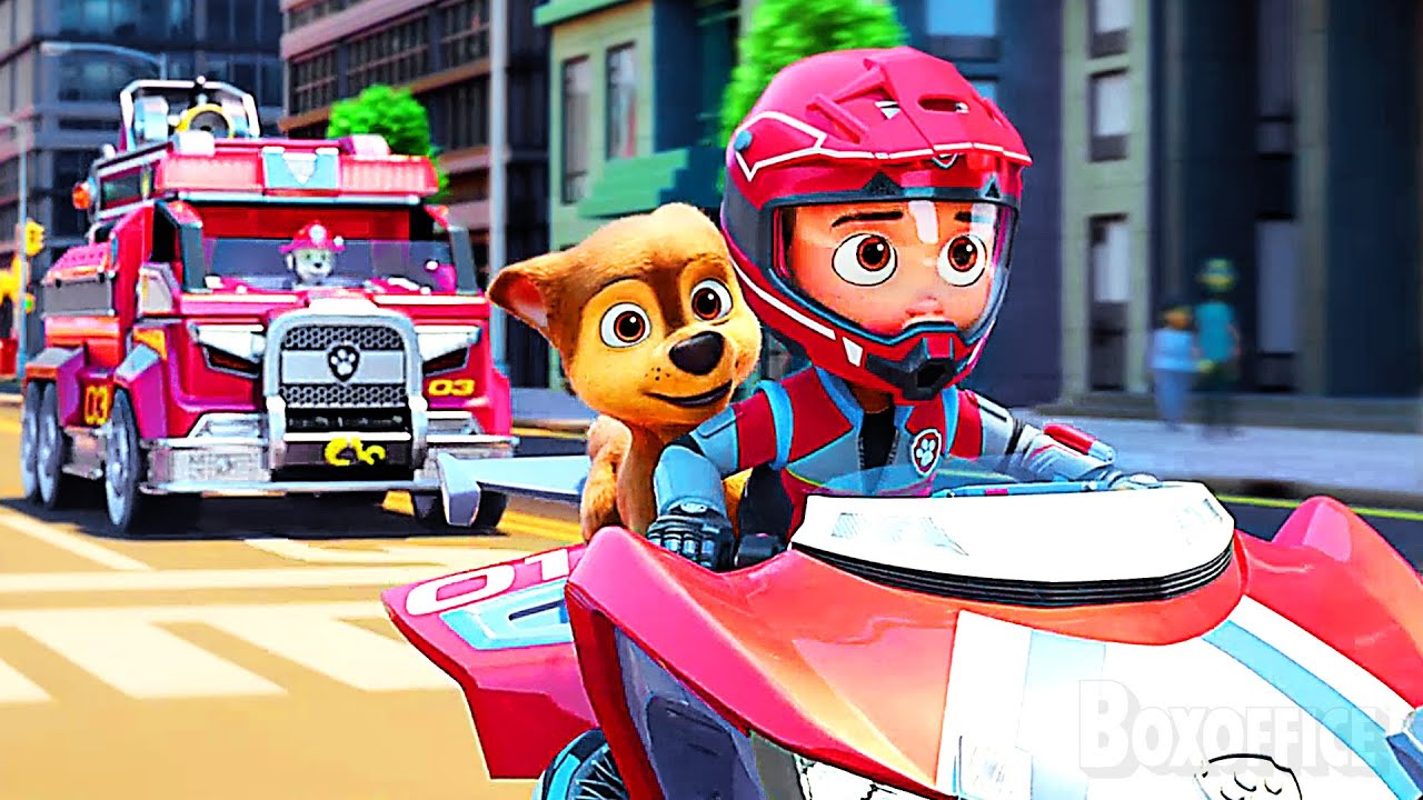 ¡La misión de fuego de Chase y Ryder en la ciudad! | Mejores escenas de PAW Patrol: La película 💛